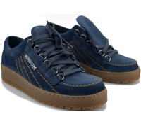 Mephisto RAINBOW Mens Lace-Up shoe - Blue Suede